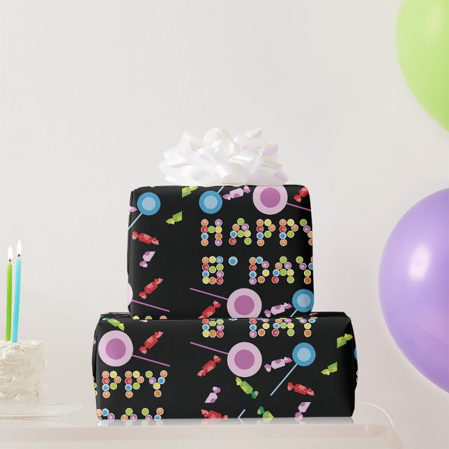 Birthday Greeting Candles Wrapping Paper (Creator Uploaded)