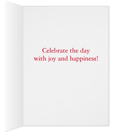 Birthday Greeting Card Happy Birthday To You Cake (Inside (Right))