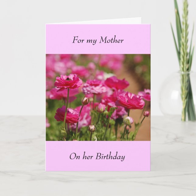 Birthday Greeting Card -Mother (Front)