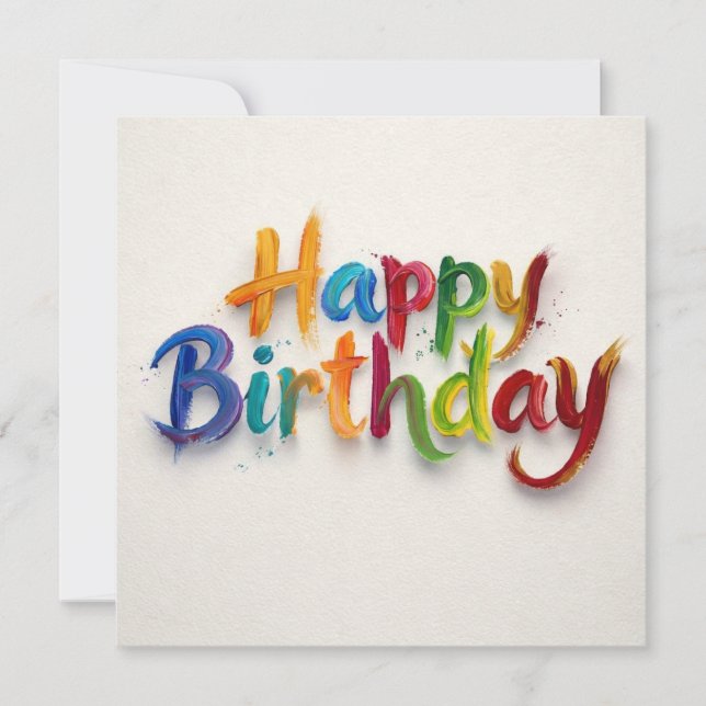 Birthday Greeting Cards  (Front)
