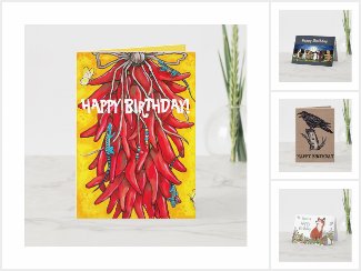 Birthday Greeting Cards with Rabbits and Animals