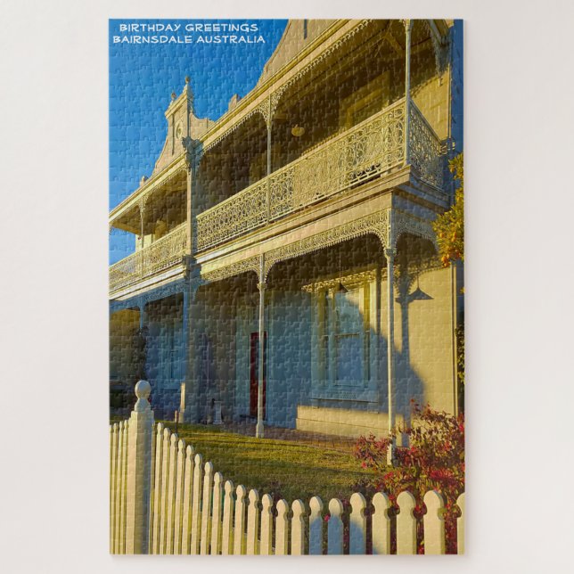 Birthday Greetings  Bairnsdale Australia. Jigsaw Puzzle (Vertical)