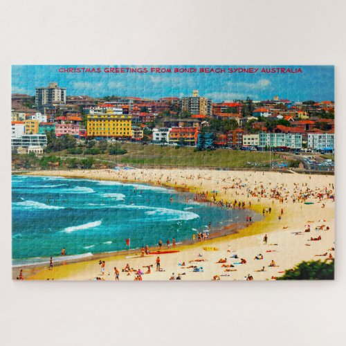 Birthday Greetings Bondi Beach Sydney Australia Jigsaw Puzzle