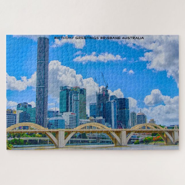 Birthday Greetings Brisbane Australia Jigsaw Puzzle (Horizontal)