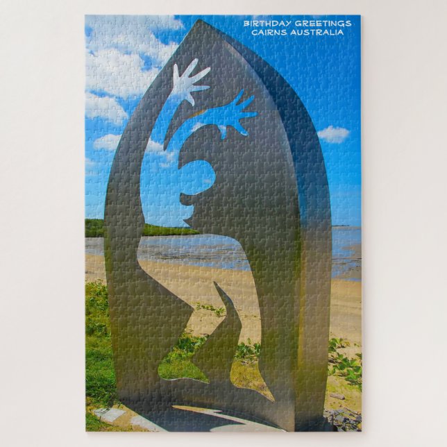 Birthday Greetings Cairns Australia Jigsaw Puzzle (Vertical)
