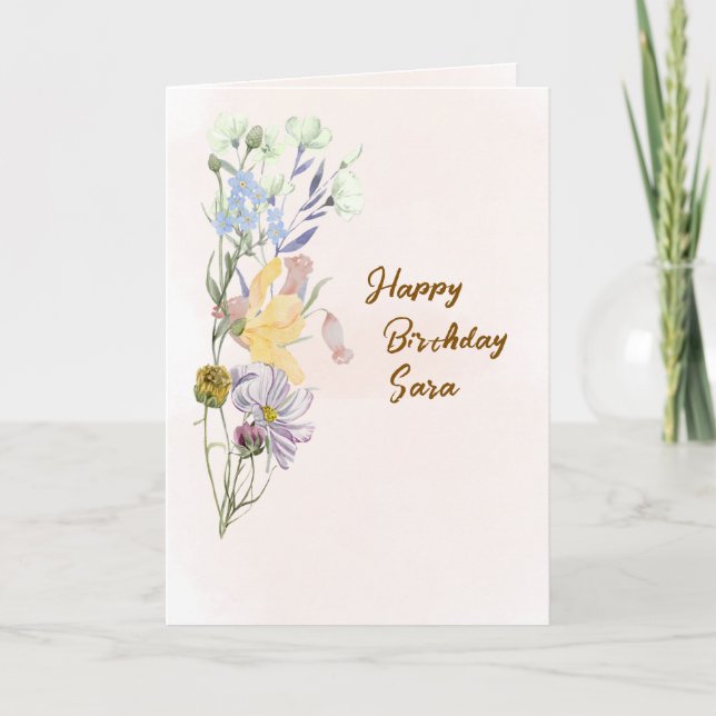 Birthday Greetings Card  (Front)