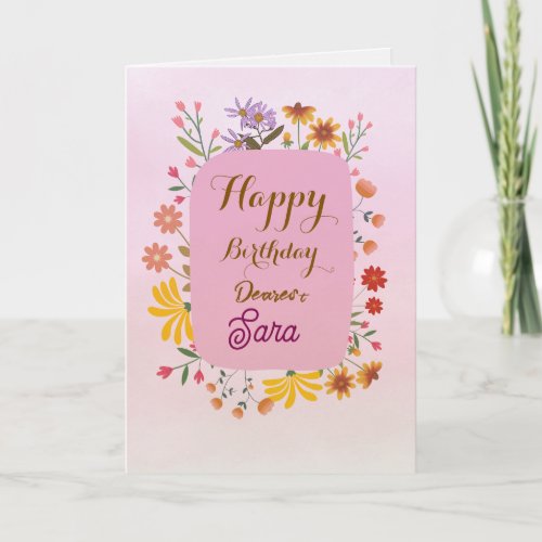 Birthday Greetings Card 