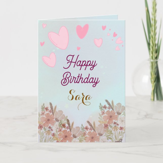 Birthday Greetings Card  (Front)