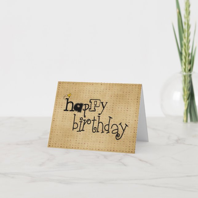 Birthday Greetings Card (Front)