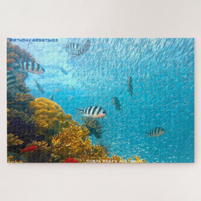 Birthday Greetings Coral Reef Australia Jigsaw Puzzle (Horizontal)