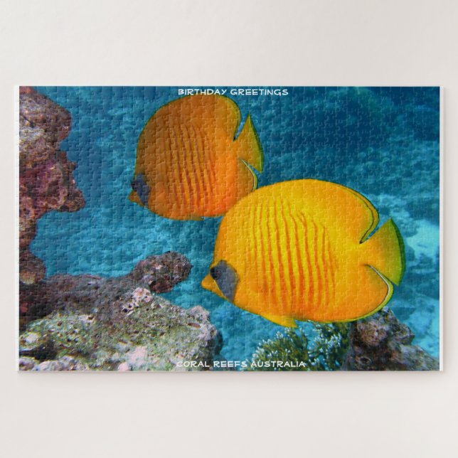 Birthday Greetings Coral Reef Australia Jigsaw Puzzle (Horizontal)