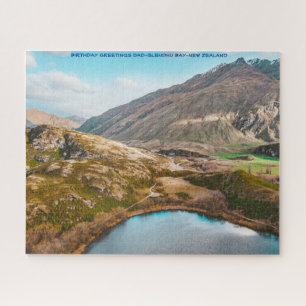 Birthday Greetings Dad-Glendhu Bay-New Zealand Jigsaw Puzzle