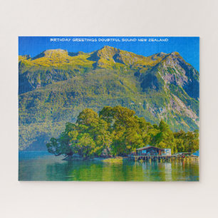 Birthday Greetings Doubtful Sound New Zealand Jigsaw Puzzle