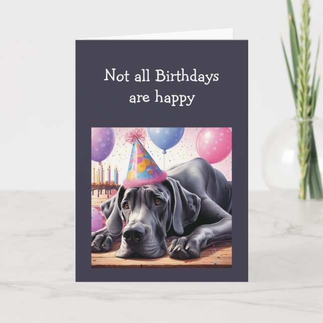 Birthday Greetings for Tough Sad Difficult Times Card (Front)