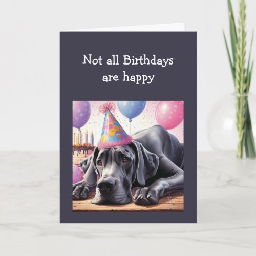 Birthday Greetings for Tough Sad Difficult Times Card
