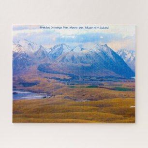 Birthday Greetings from Mount John Tekapo Jigsaw Puzzle