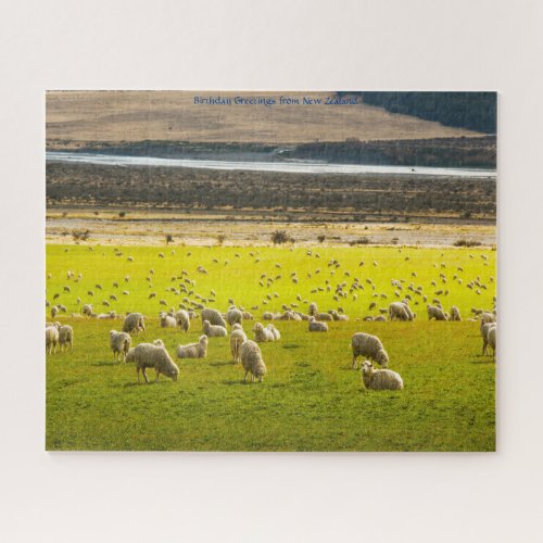 Birthday Greetings from New Zealand Jigsaw Puzzle