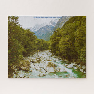 Birthday Greetings from New Zealand Jigsaw Puzzle