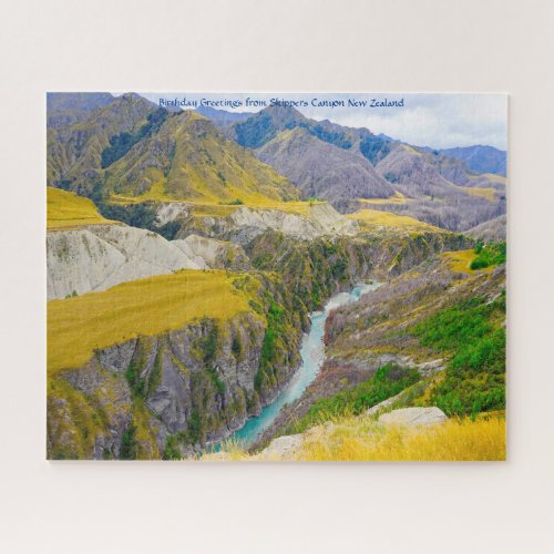 Birthday Greetings from Skippers Canyon Jigsaw Puzzle