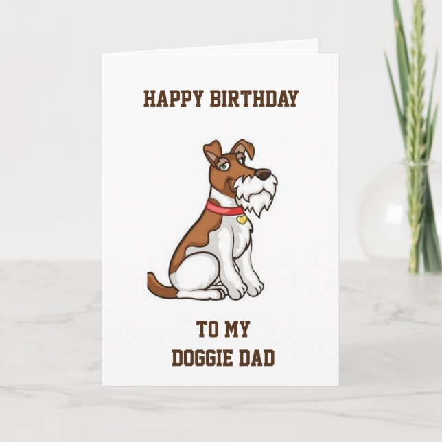 BIRTHDAY GREETINGS "FROM YOUR DOGGIE" CARD (Front)