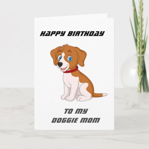 BIRTHDAY GREETINGS FROM YOUR DOGGIE CARD