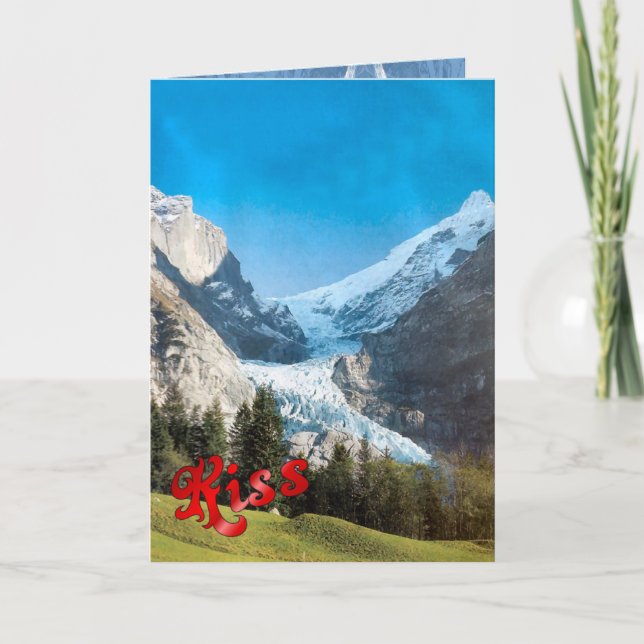 Birthday Greetings - Glacier, Grindelwald Card (Front)