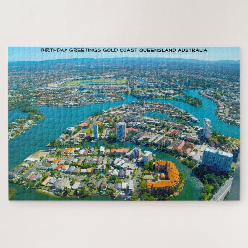Birthday Greetings Gold Coast Queensland Australia Jigsaw Puzzle