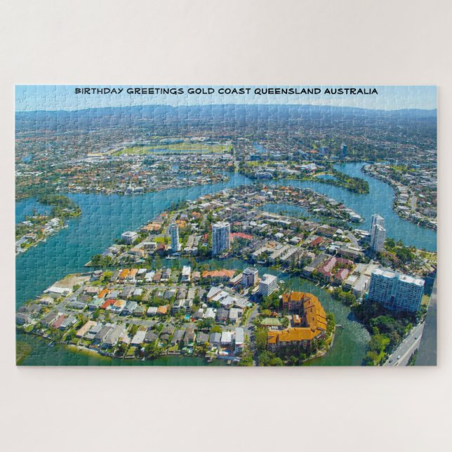 Birthday Greetings Gold Coast Queensland Australia Jigsaw Puzzle (Horizontal)