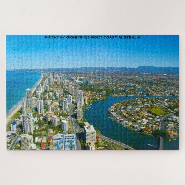Birthday Greetings Gold Coast Queensland Australia Jigsaw Puzzle (Horizontal)