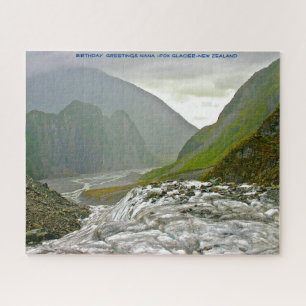 Birthday  Greetings Nana -Fox Glacier-New Zealand Jigsaw Puzzle