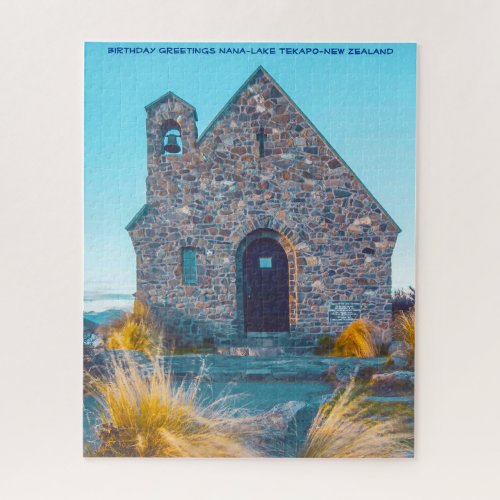 Birthday Greetings Nana_Lake Tekapo_New Zealand Jigsaw Puzzle