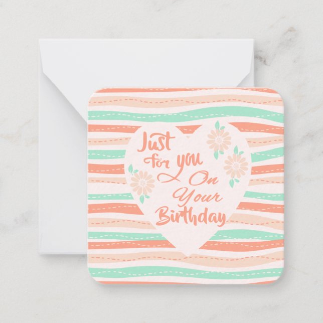 Birthday Greetings! Note Card (Front)