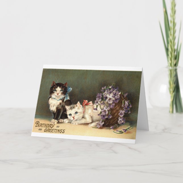 Birthday Greetings Repro Vintage 1910 Card (Front)