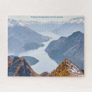 Birthday Greetings Roys Peak New Zealand Jigsaw Puzzle