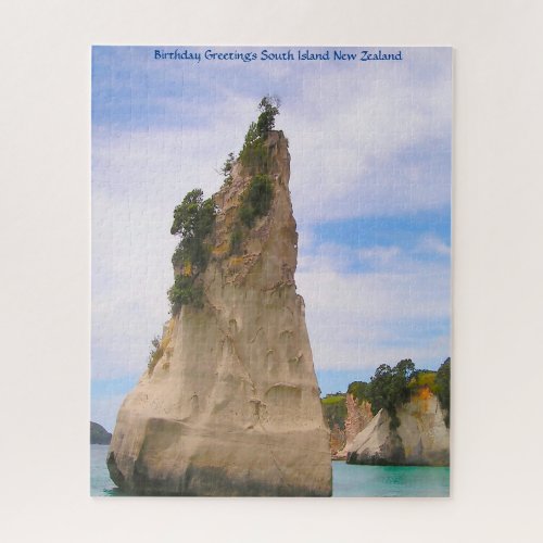 Birthday Greetings South Island New Zealand Jigsaw Puzzle