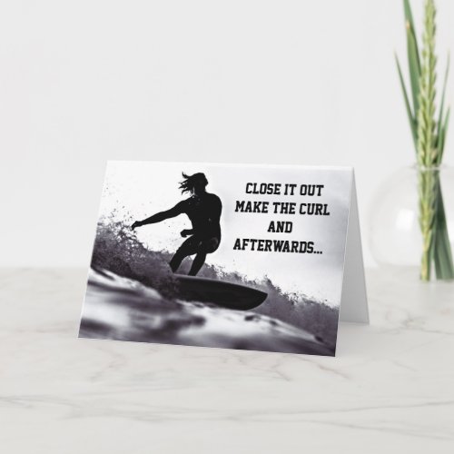 BIRTHDAY GREETINGS SURF STYLE JUST FOR YOU CARD