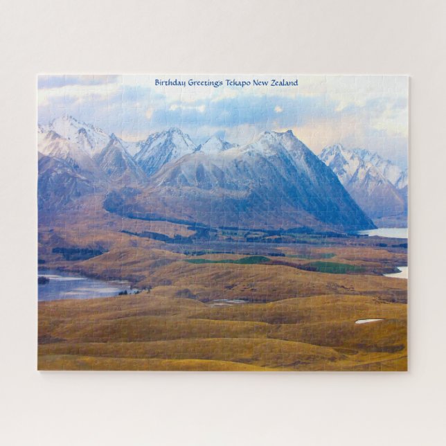 Birthday Greetings Tekapo New Zealand Jigsaw Puzzle (Horizontal)