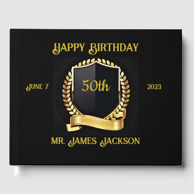 Birthday Guest Book (Front)