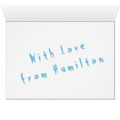 Birthday Hand Painted Monogram (Inside Horizontal (Bottom))