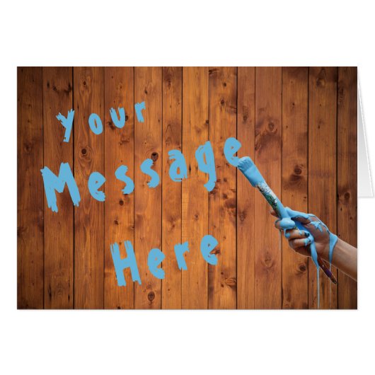 Birthday Hand Painted Monogram (Front Horizontal)