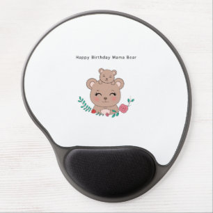 Birthday, happy birthday mama bear gel mouse pad