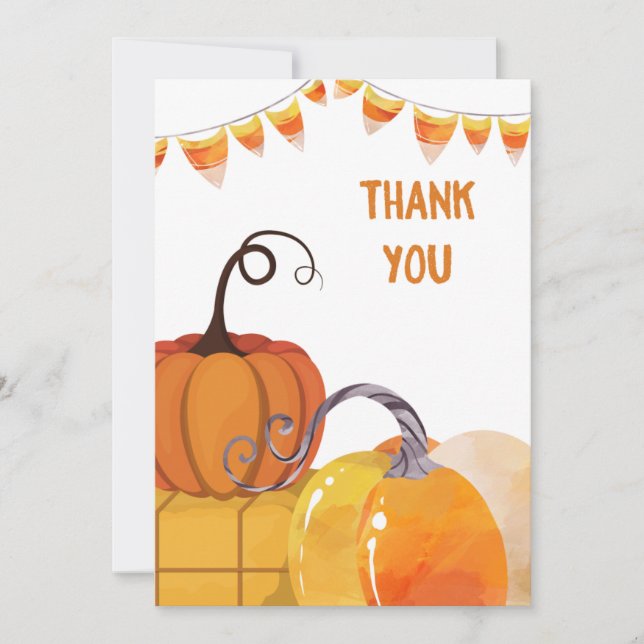 Birthday Harvest Thank You Card (Front)
