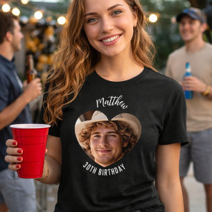 Birthday heart photo man girlfriend Tri-Blend shirt