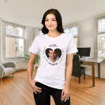 Birthday heart photo man myth legend girlfriend Tri-Blend shirt<br><div class="desc">For his girlfrield. Text: The Man,  The Myth,  The Legend. Personalize and add his name,  age and photo. A heart as photo frame.  Black text.</div>