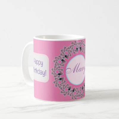 Birthday Hearts & Flowers Coffee Mug