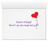 Birthday hearts on white (Inside Horizontal (Bottom))