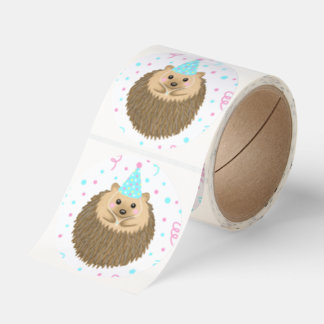 Birthday Hedgie Classic Round Sticker