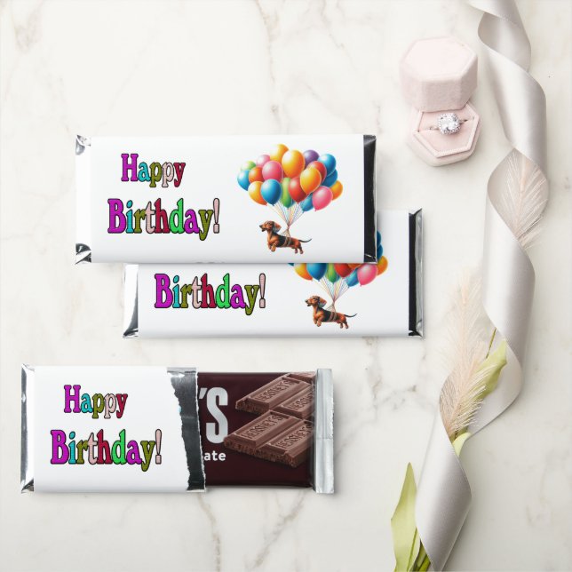 Birthday  hershey bar favors (Front)