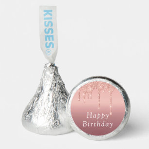 Birthday Hershey®'s Kisses® Gift Rose Gold Glitter