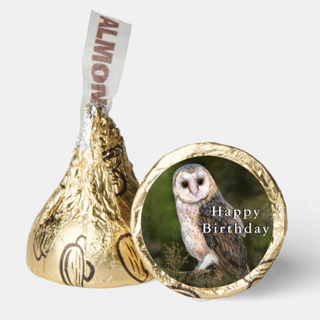 Birthday Hershey®'s Kisses® Western Barn Owl (Front)